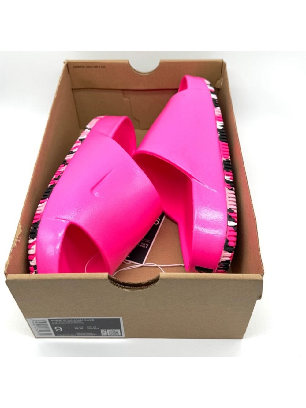 Nike Calm Slides X A’One A’Ja Wilson Hyper Pink 🌸 - Picture 2 of 12